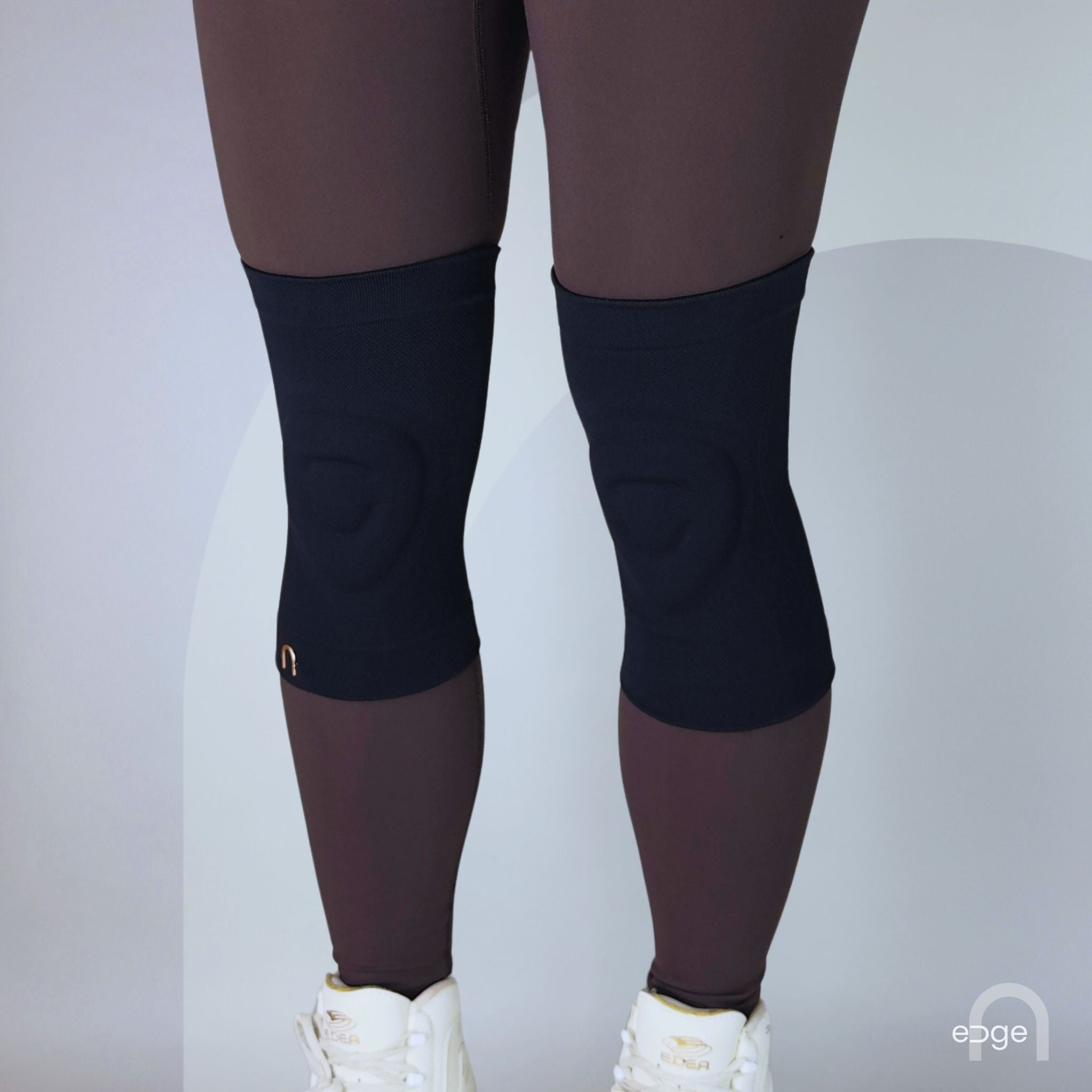 Gel knee pads designed for figure skating knee slides